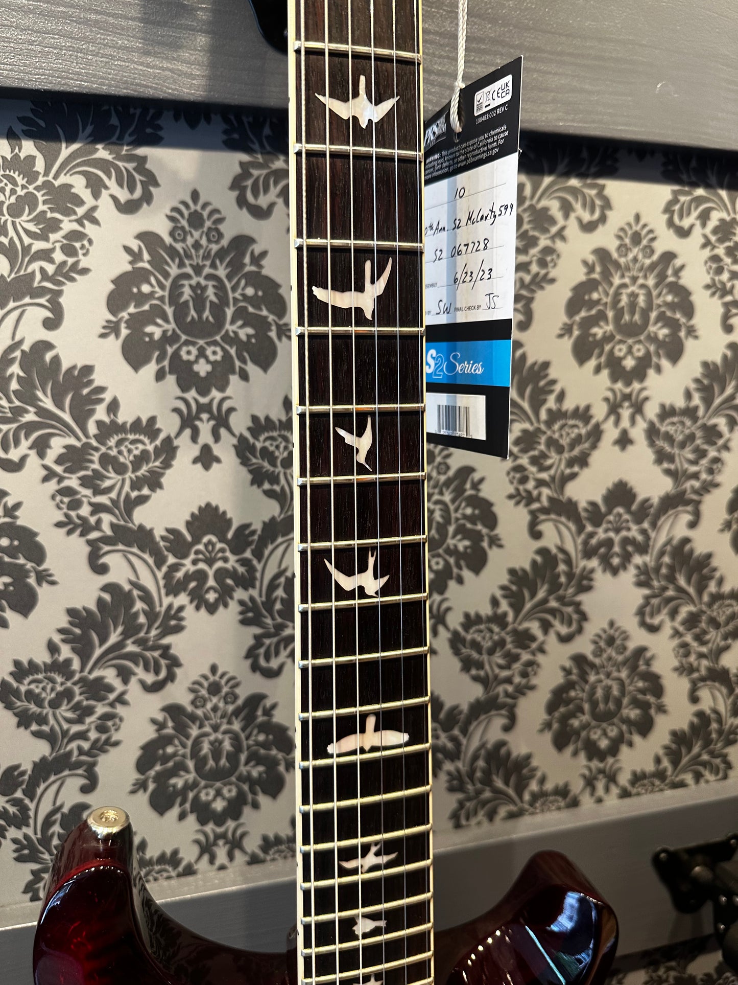 PRS 10th Anniversary S2 McCarty 594 Limited Edition Fire Red Burst Incl. Case (occasion)
