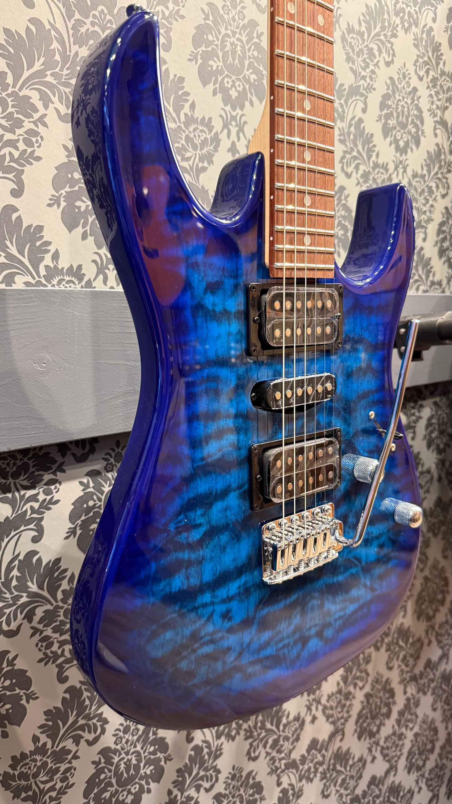 Ibanez GRX70QA-TBB Transparent Blue Burst