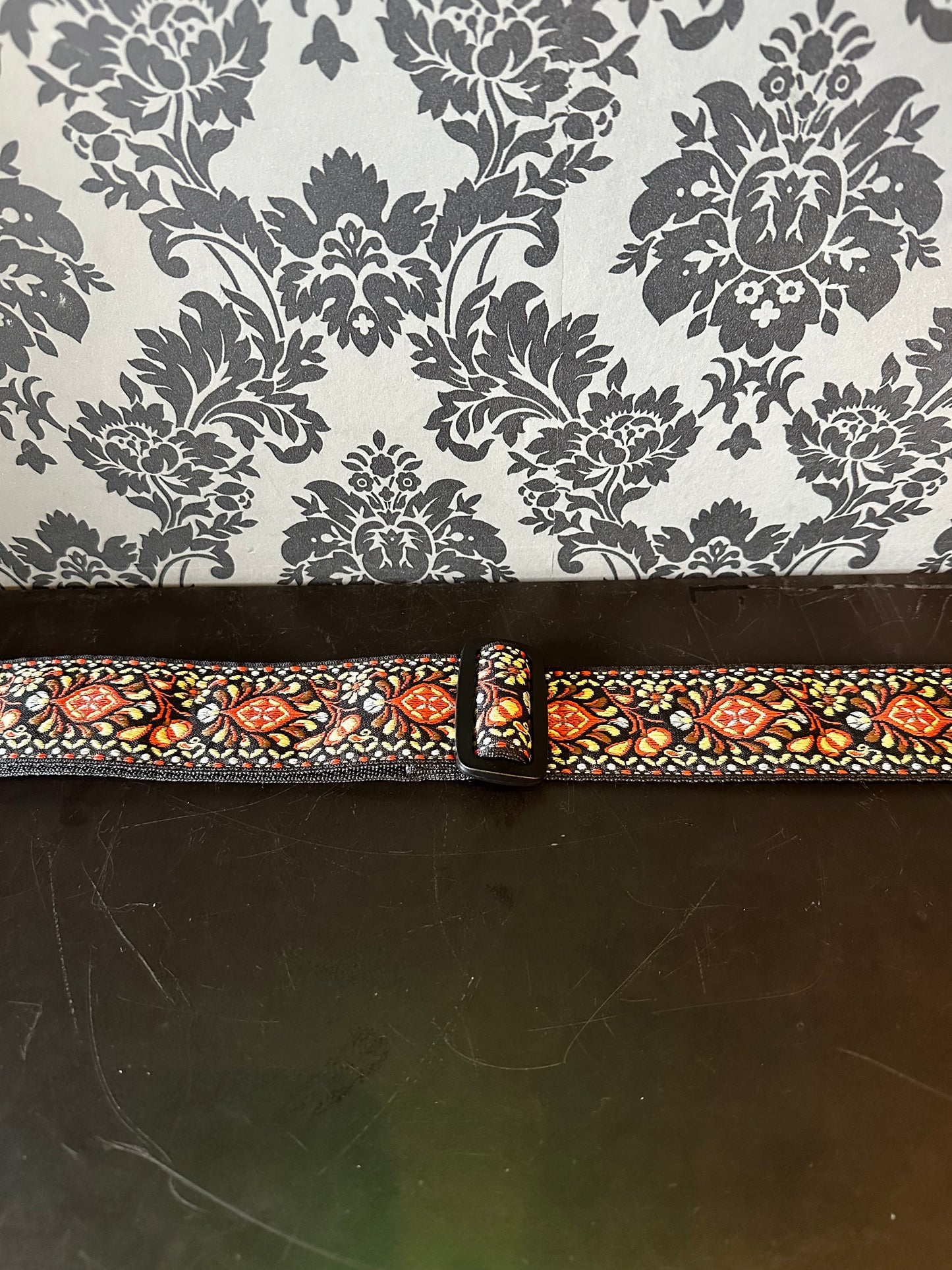 Leathergraft Jacquard Black/Orange/Brown