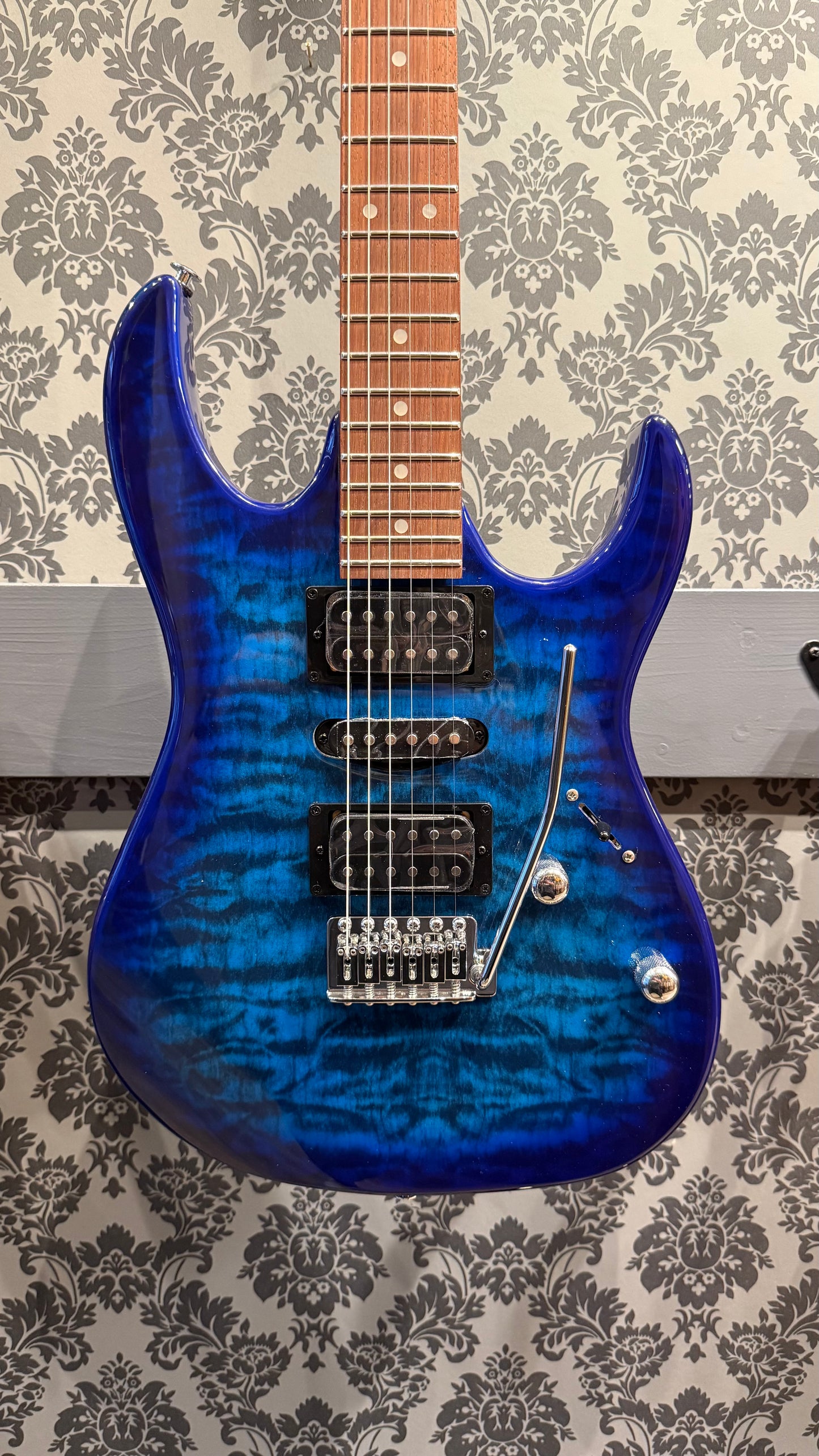 Ibanez GRX70QA-TBB Transparent Blue Burst