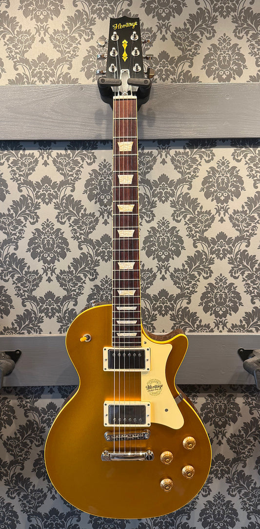 Heritage Custom Shop  Core Collection H-150 Plain Top, Gold Top Artisan Aged incl. case