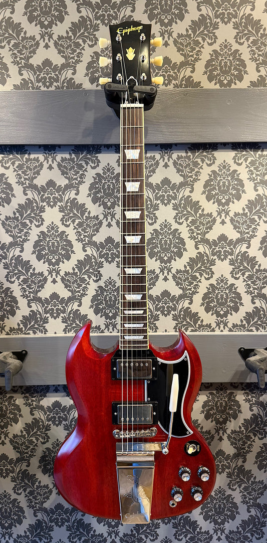 Epiphone 1964 SG Standard with Maestro Vibrola Cherry Red (occasion)