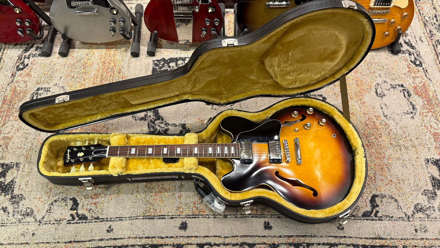 Epiphone IGC 1962 ES-335 Reissue, Vintage Burst incl. case (occasion)