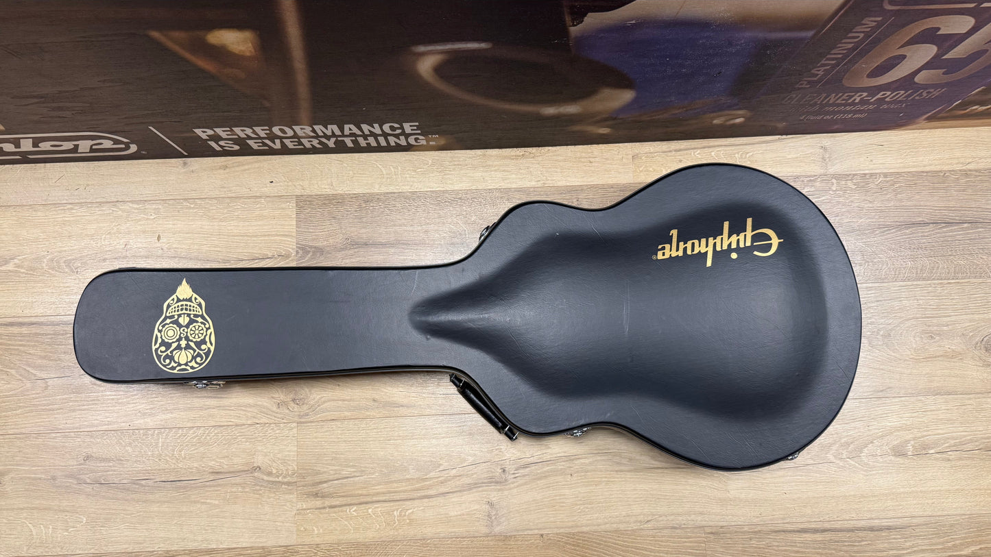 Epiphone Shinichi Ubukata ES-355 Custom Bigsby, Sixties Cherry with Case (occasion)