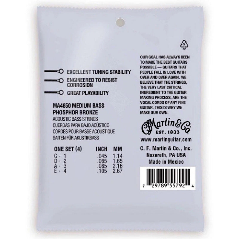 Martin MA 4850 (45-105) Phosphor Bronze Acoustic Bass guitarstrings