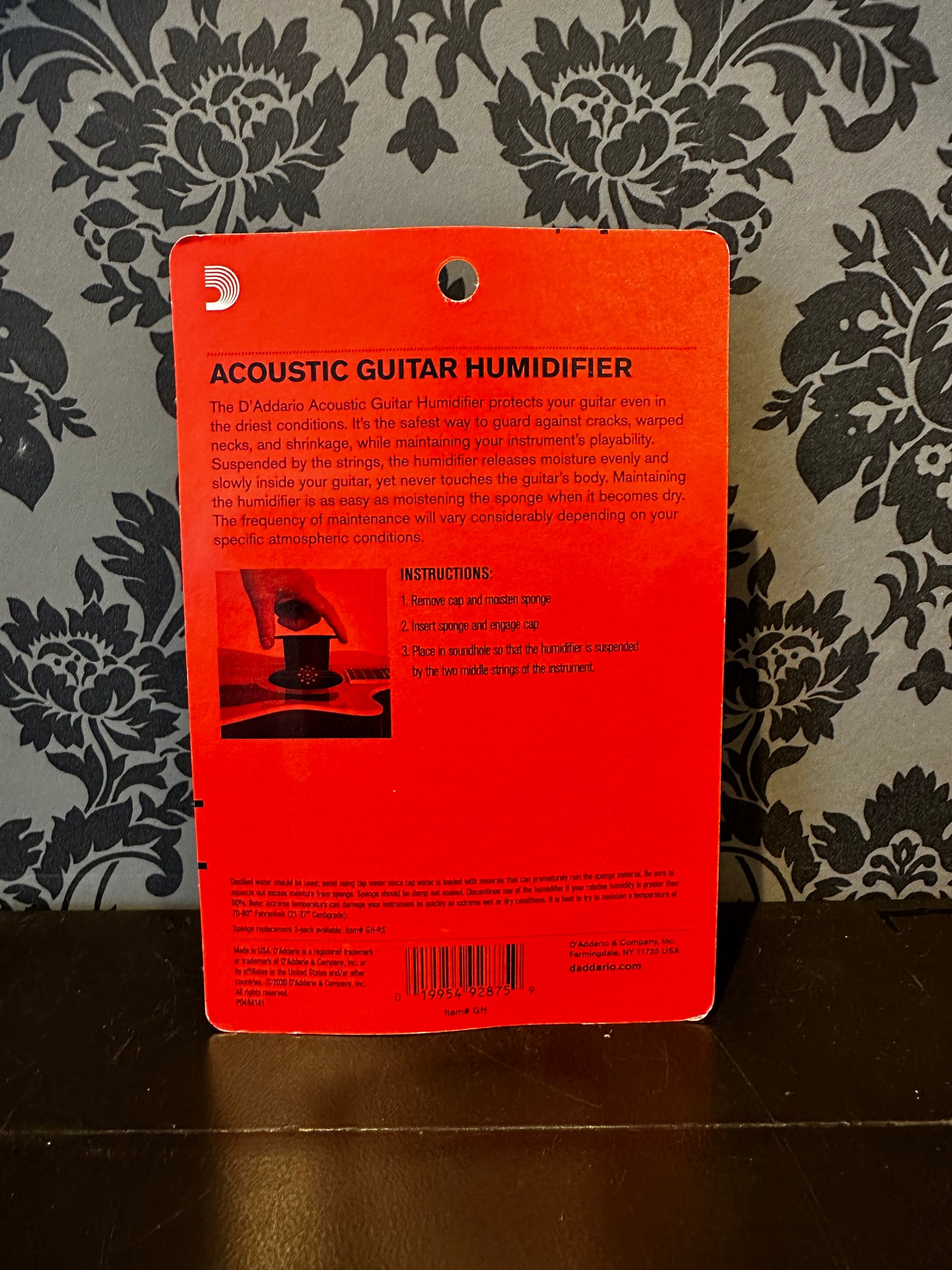 D’addario GHP Acoustic Guitar Humidifier