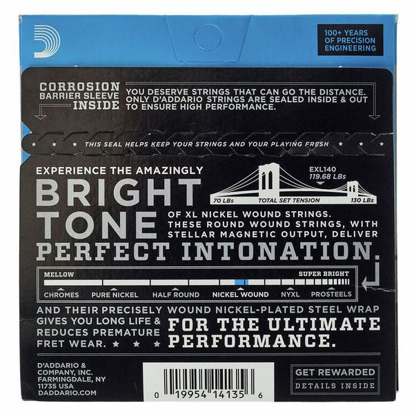 D'addario EXL140 (10-52) Electric Guitarstrings