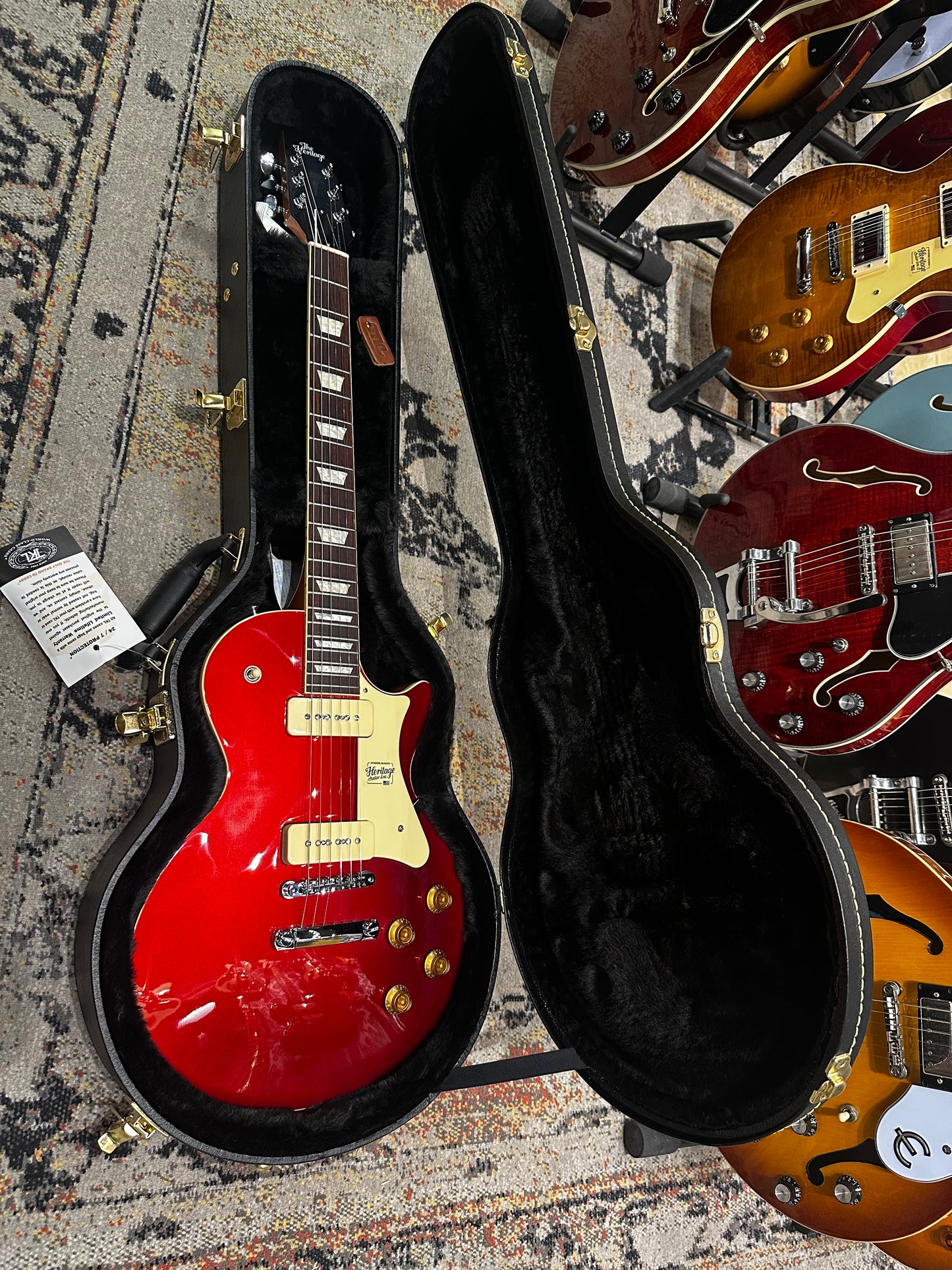 Heritage H-150 Standard P90 Cherry Incl. Case