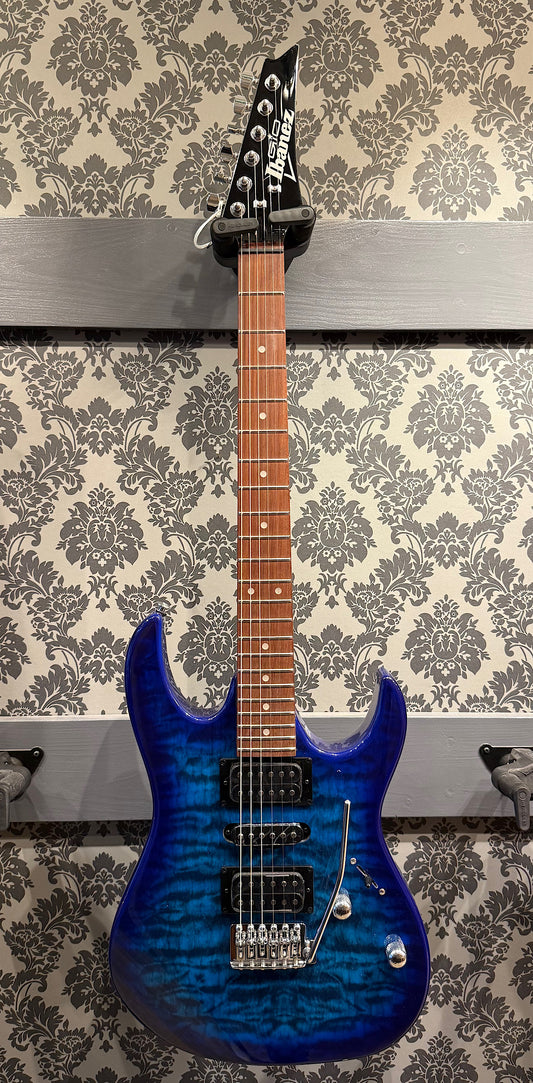 Ibanez GRX70QA-TBB Transparent Blue Burst