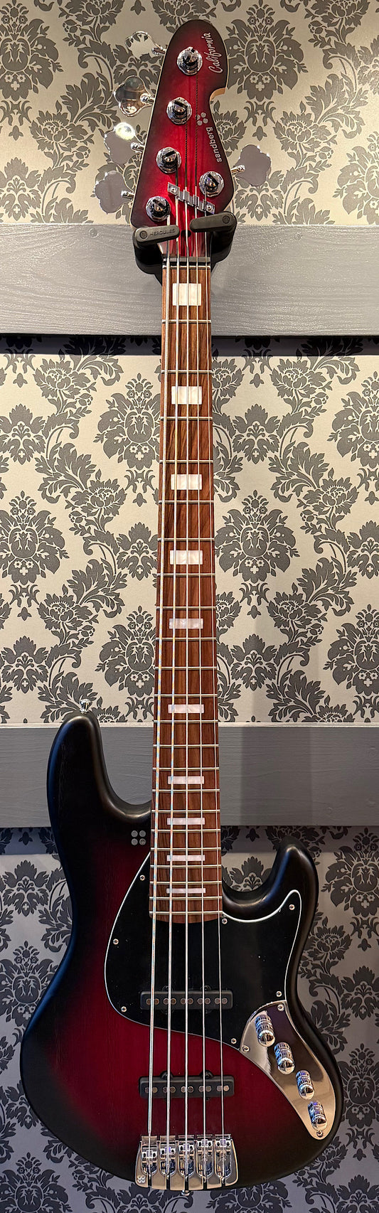 Sandberg California II TT Super Light RB 5-String Bass, Matte Redburst