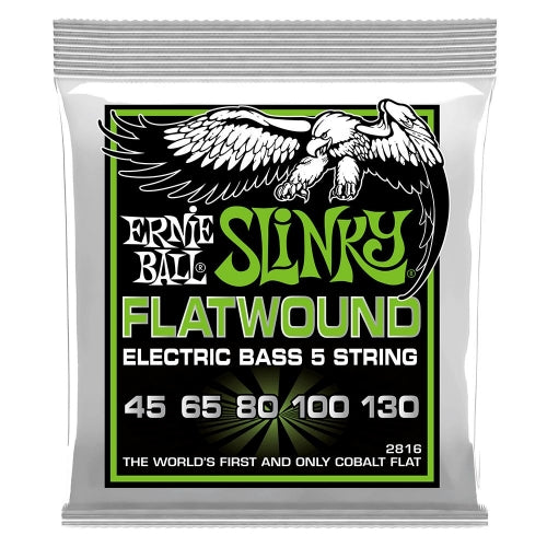 Ernie Ball 2816 Flatwound Slinky Bassnaren (45-130)