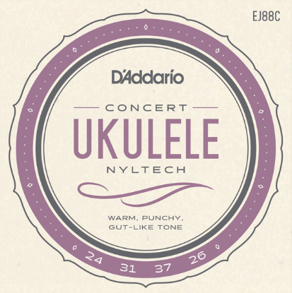 D'addario EJ88C Nyltech Concert Ukulele