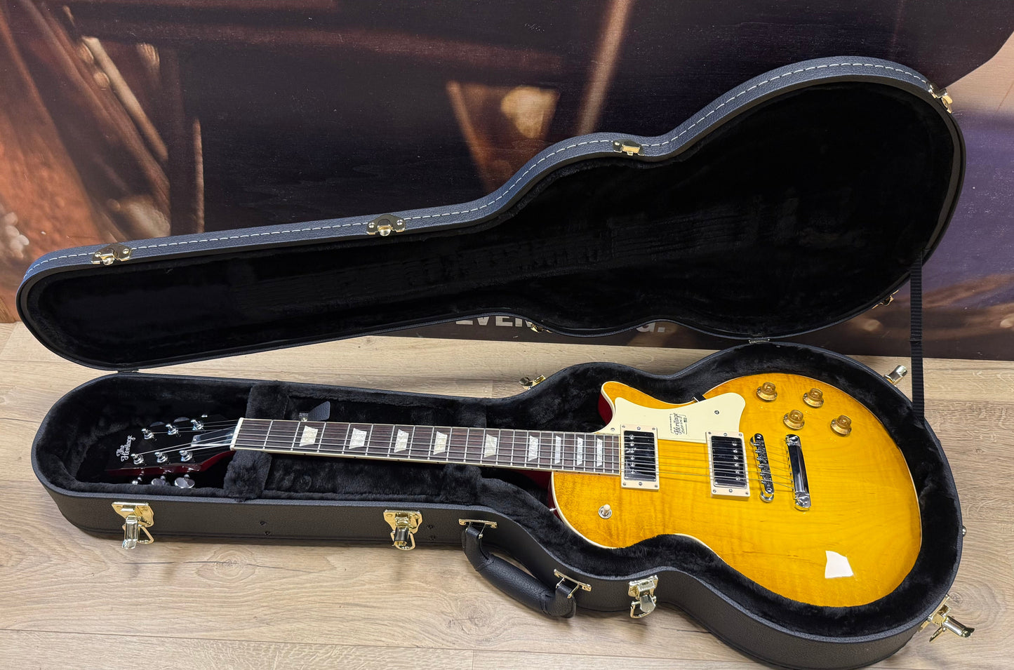 Heritage H-150 Dirty Lemon Burst Incl. Case
