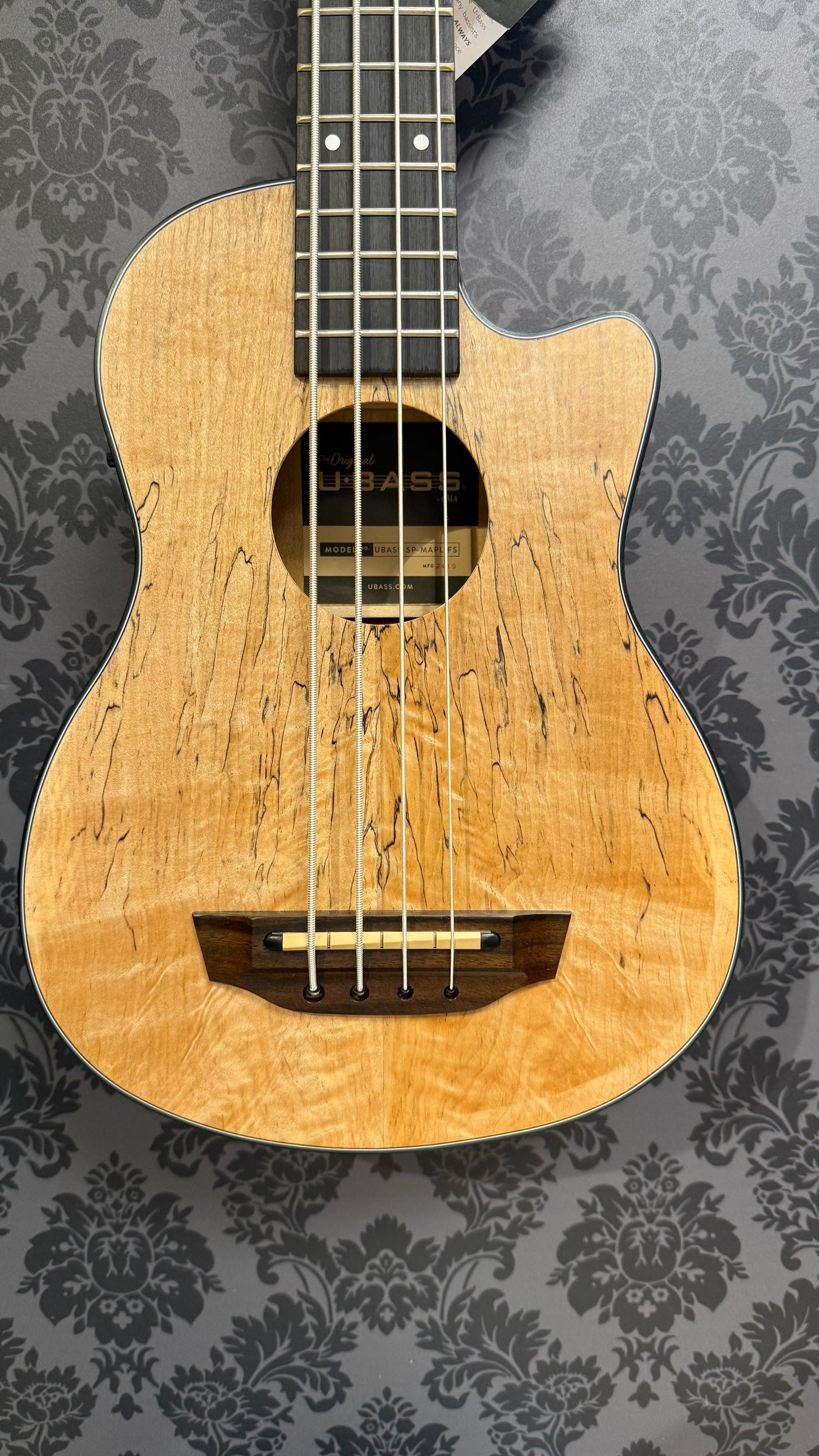 Kala U-Bass Spalted Maple incl.bag
