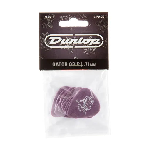 Dunlop 417P71 Gator Grip-plectrum 0,71 mm, 12 stuks