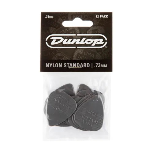 Dunlop 44P73 Nylon Standard Plectrum 0.73mm 12-Pack