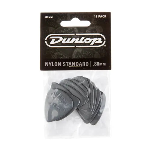 Dunlop 44P88 nylon standaard plectrum 0,88 mm, 12 stuks