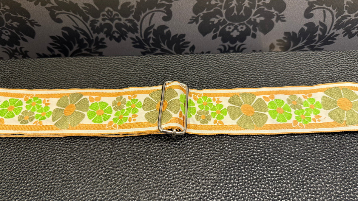 Holy Cow Real Vintage Green Hippie Flower 60’s