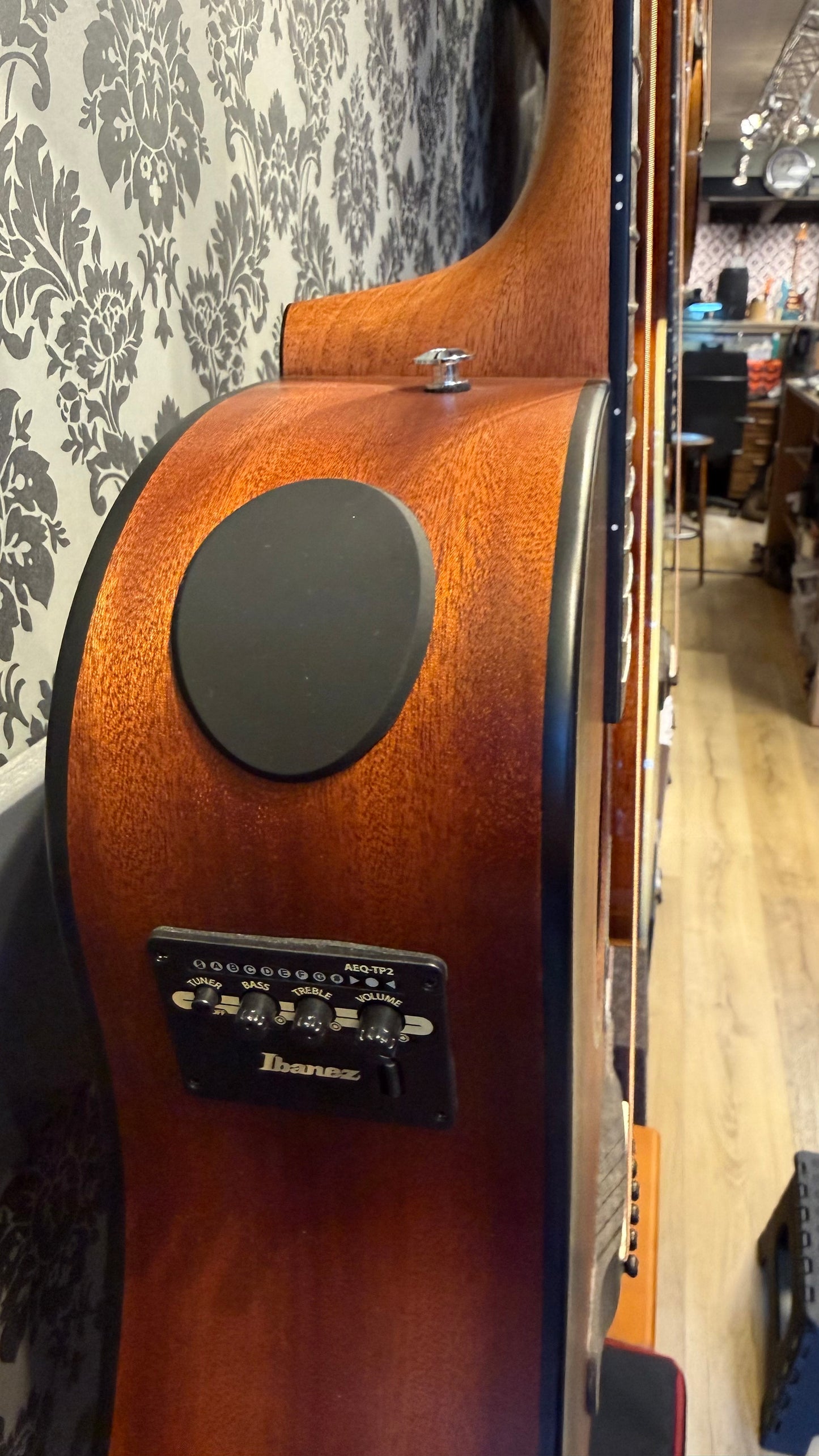 Ibanez AAD54E-OMH Open Pore Mahogany Sunburst