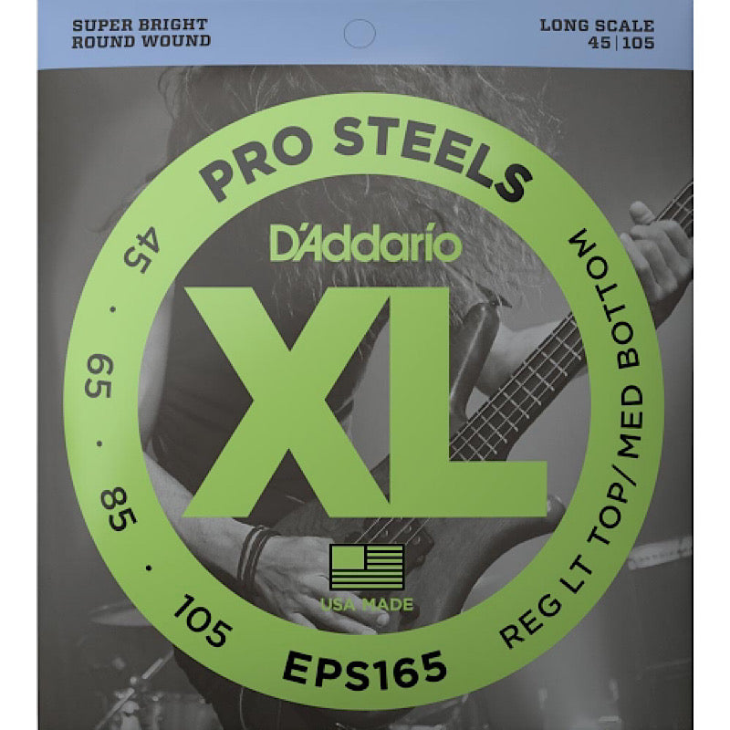 D’Addario EPS165 (45-105) ProSteels Bass guitarstrings