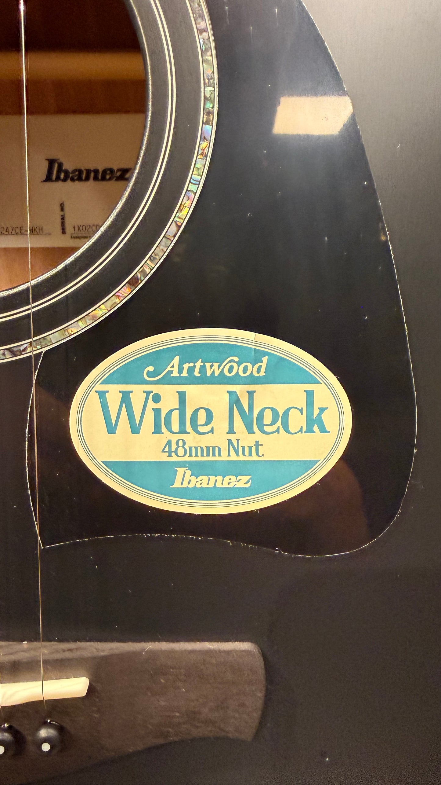 Ibanez AW247 CE Black Open Pore