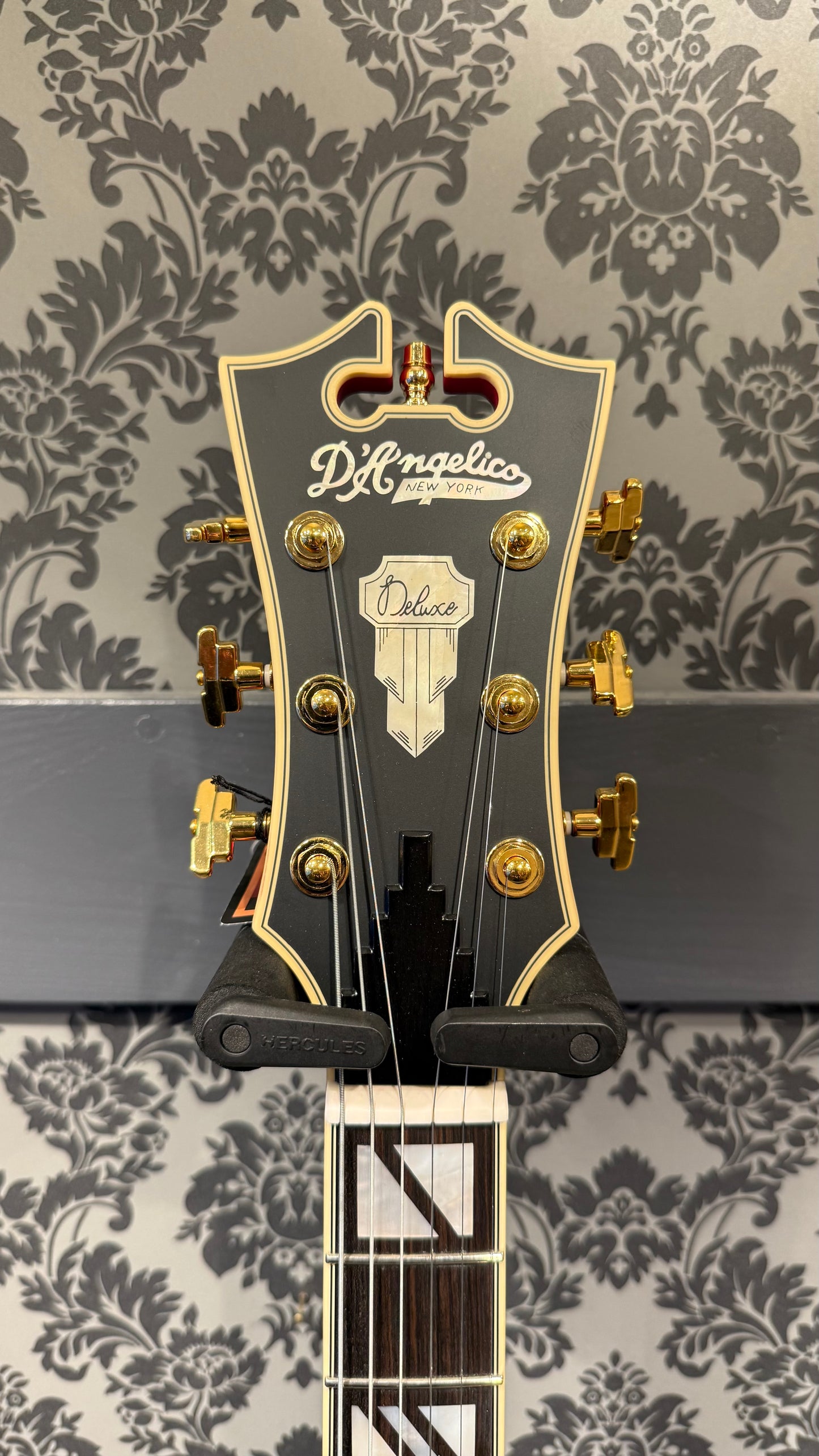 DAngelico Deluxe SS Satin Trans Wine incl. Case