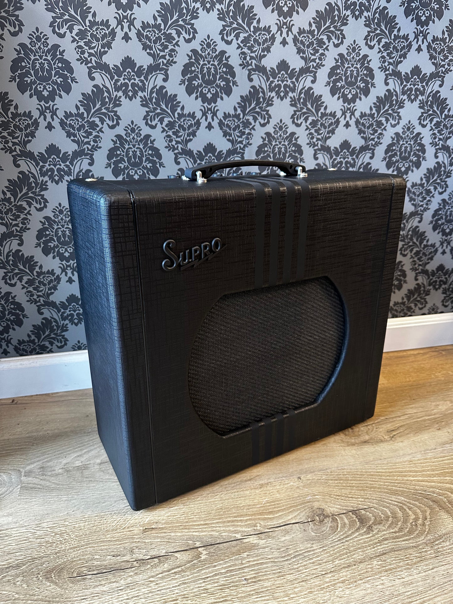 Supro Delta King 12" Black & Black