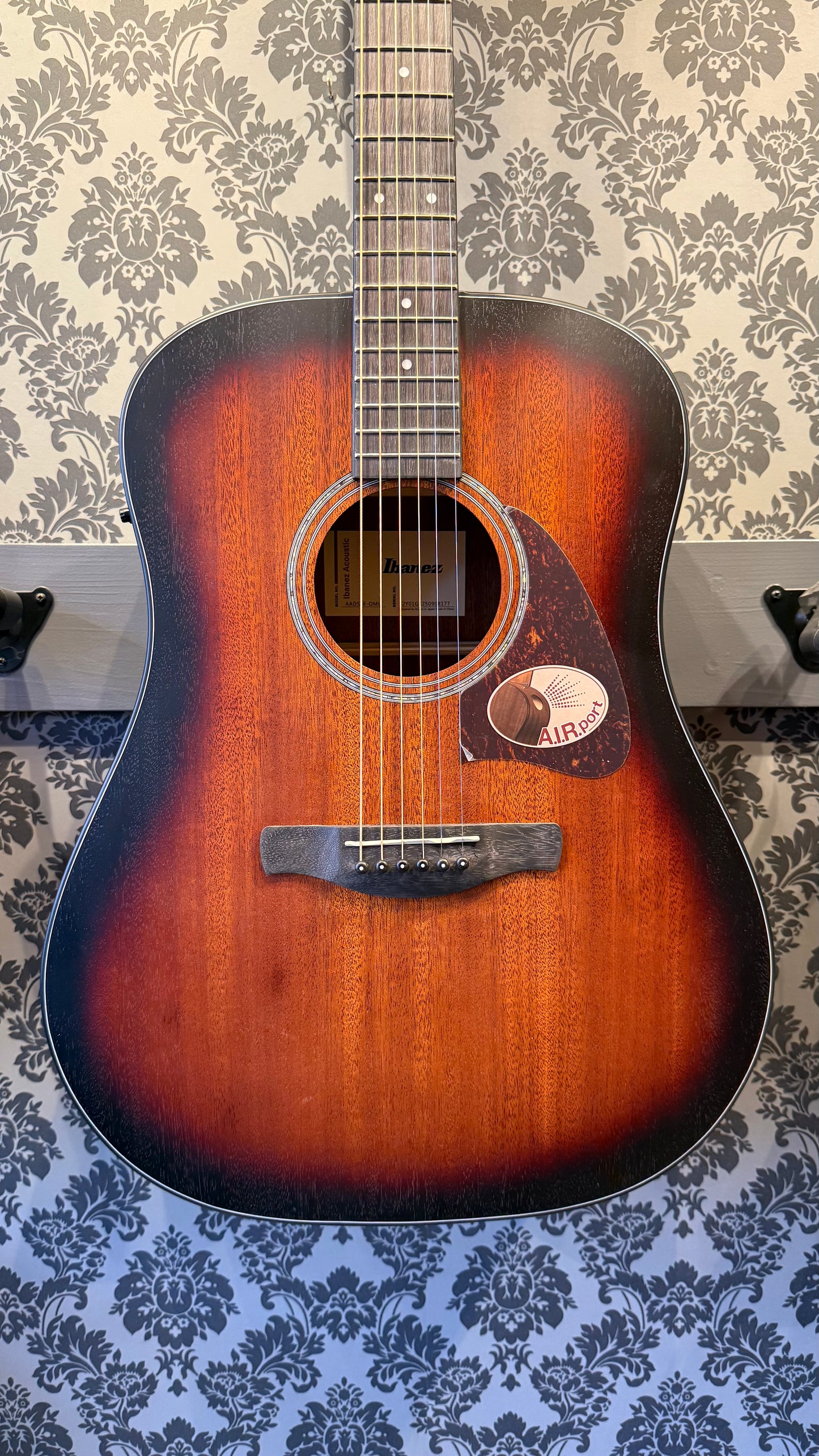 Ibanez AAD54E-OMH Open Pore Mahogany Sunburst