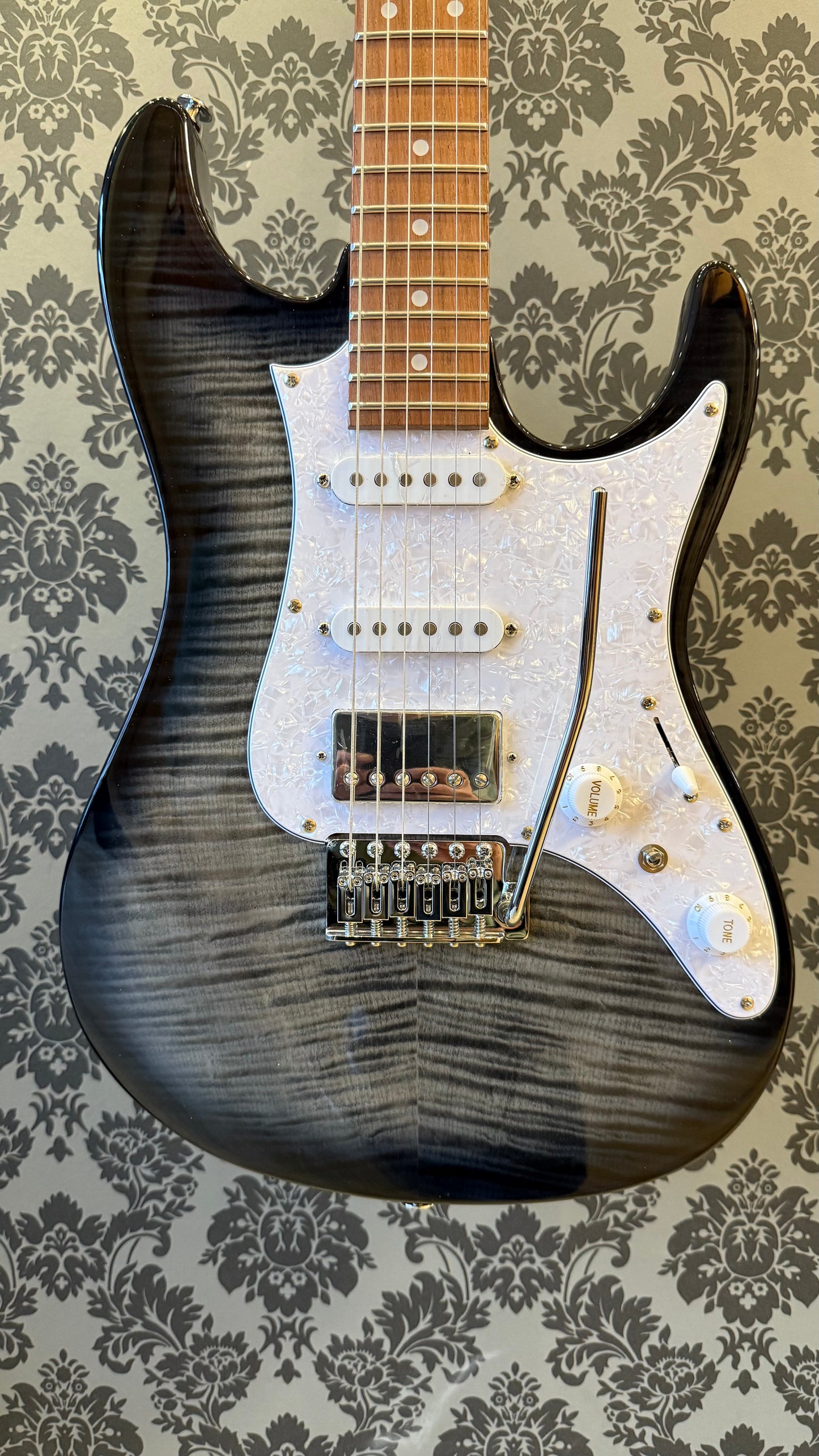 Ibanez AZ22S1F-TKS Transparent Black Sunburst