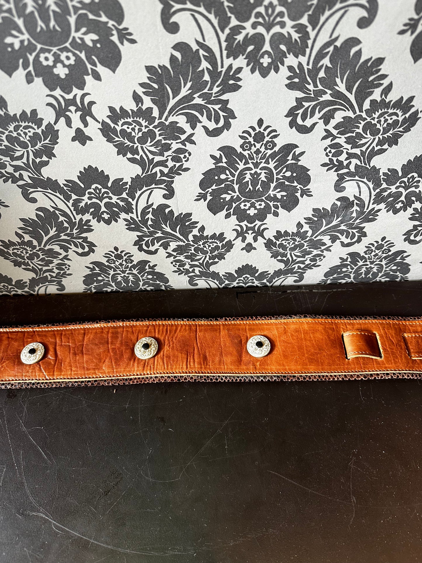 Ferrini Hand Made Brown Leather Strap With Buttons