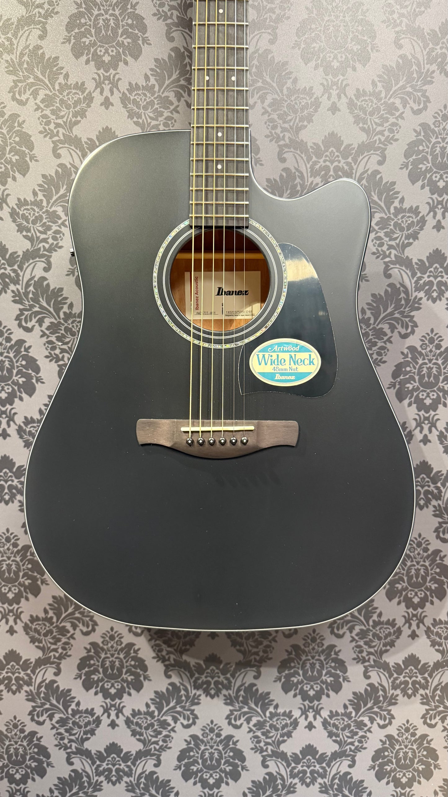 Ibanez AW247 CE Black Open Pore