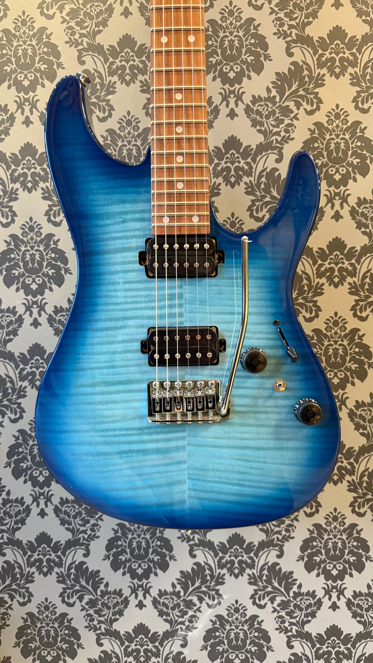 Ibanez AZ24S1F-TXB Transparent Turquoise Burst