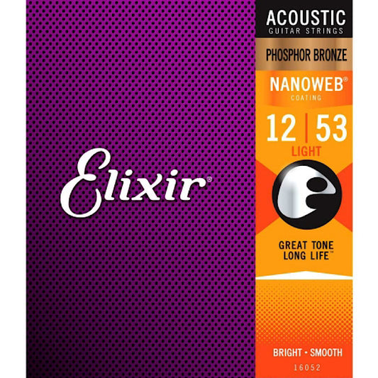 Elixir Phosphor Bronze 16052 (12-53) Akoestische gitaarsnaren