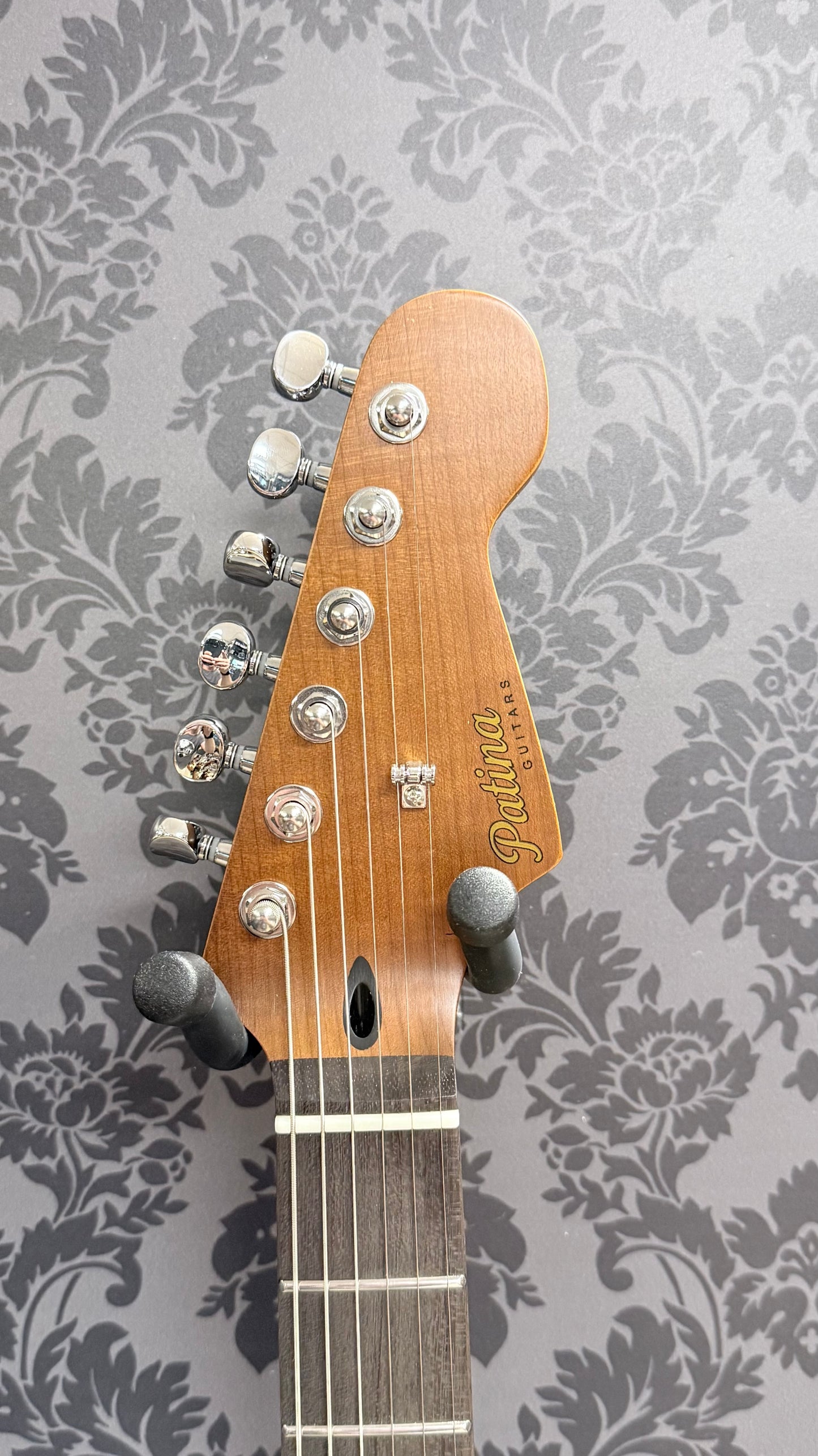 Patina Guitars PS-6 S-Type Electric Guitar in Olympic White Relic