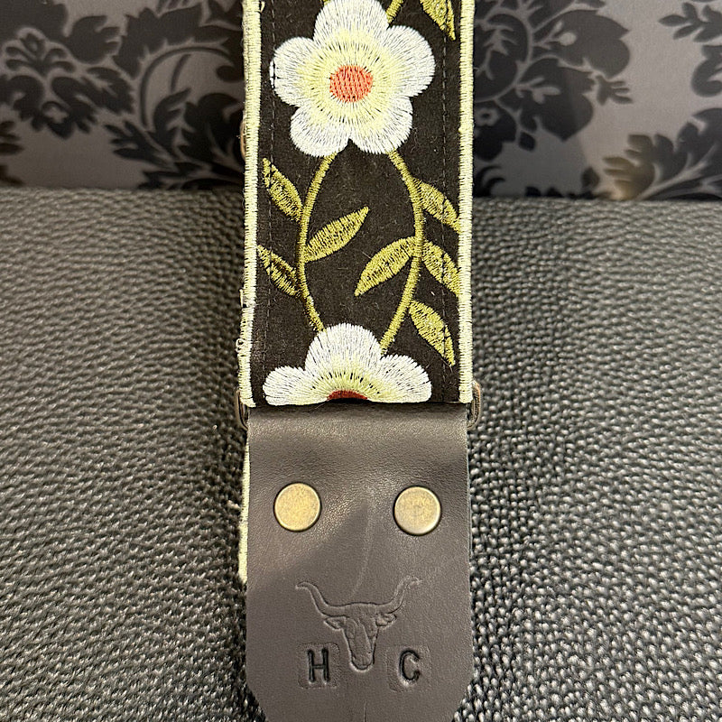 Holy Cow Custom Black Velvet White Flower