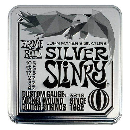 Ernie Ball 3818 Silver Slinky John Mayer (10.5-47) 3-Pack