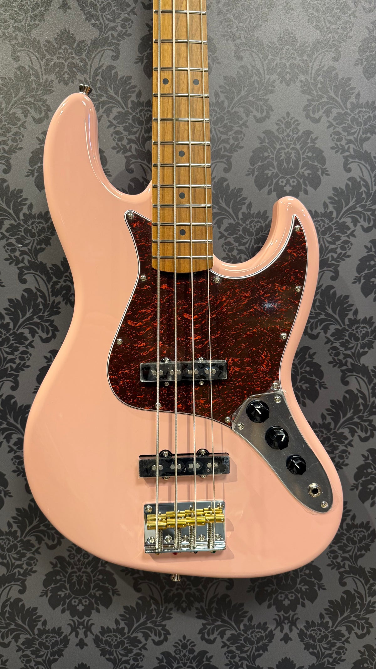 JET JJB-300 PK J Bass Shell Pink