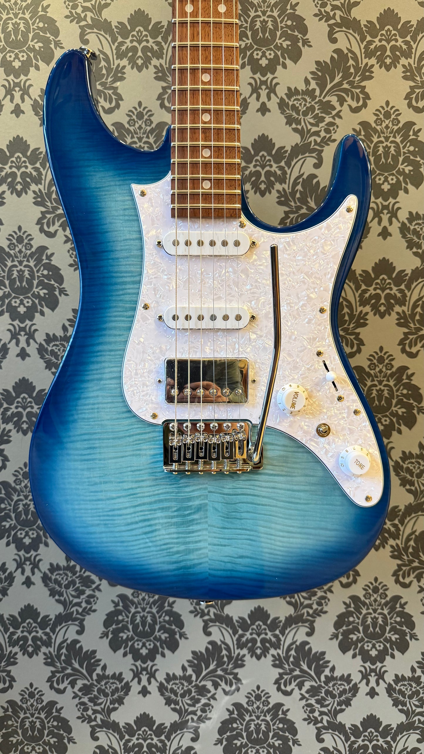 Ibanez AZ22S1F-TXB Transparent Turquoise Burst