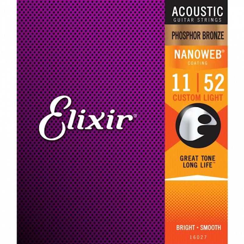 Elixir Phosphor Bronze 16027 (11-52) Acoustic guitarstrings