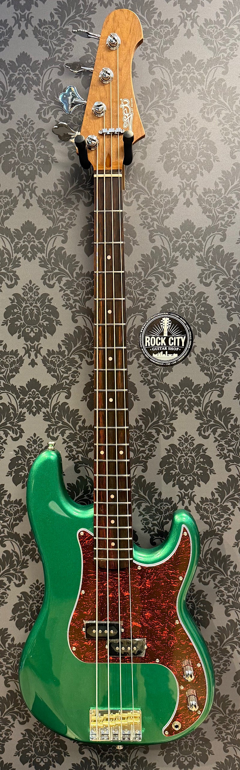 JET Guitars JPB300 SG R bass Green