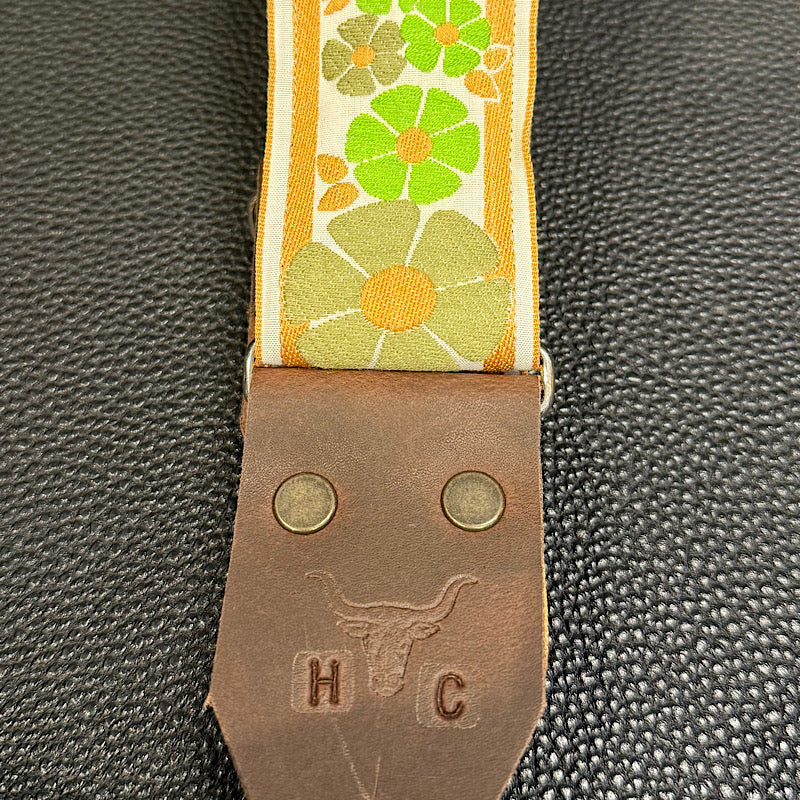 Holy Cow Real Vintage Green Hippie Flower 60’s