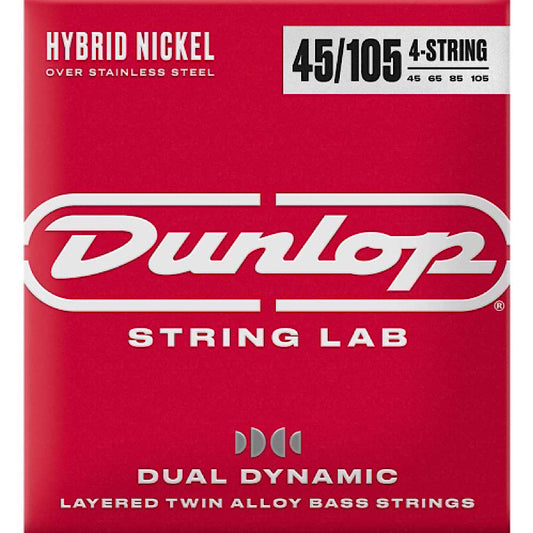 Dunlop Hybrid Nickel Stainless Steel Bass guitarstrings