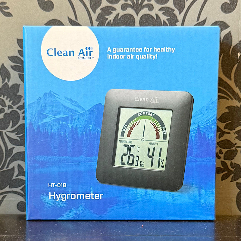 Clean Air Optima hygrometer/thermometer black