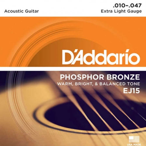 D’Addario EJ15 010-047 “Phosphor Bronze Light”