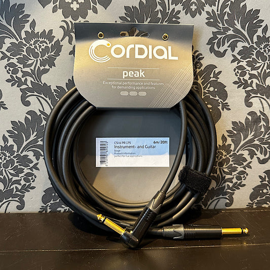 Cordial CSI6PR-175 Peak 6m Jack Angled Straight