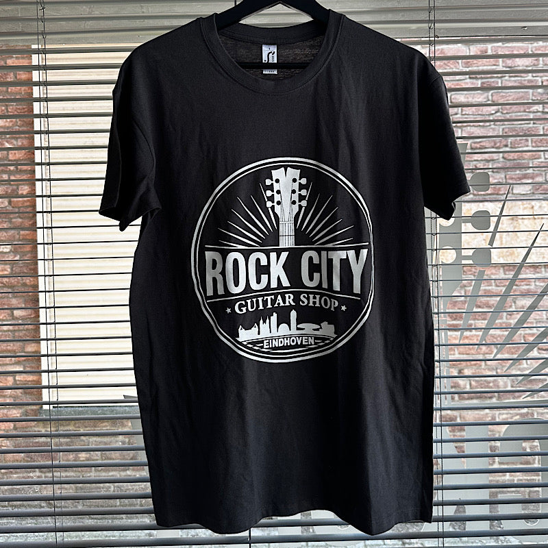 Rock City Guitar Shop T-Shirt Grey Men