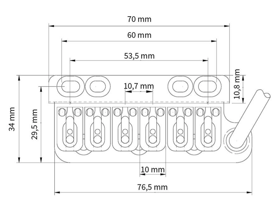 VegaTrem VT1 ultra tremolo system standard glossy
