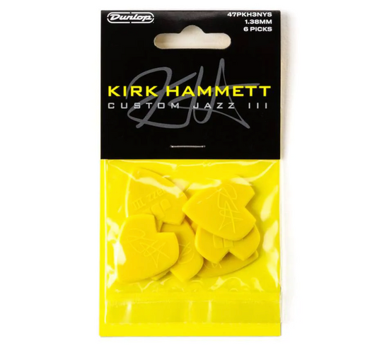 Dunlop 47PKH Kirk Hammet Yellow Sparkle 6 ptc
