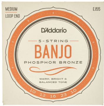 D'addario EJ55 Banjo Phos Bronze