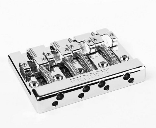 Fender bridge assembly HiMass 4-string chrome/zinc